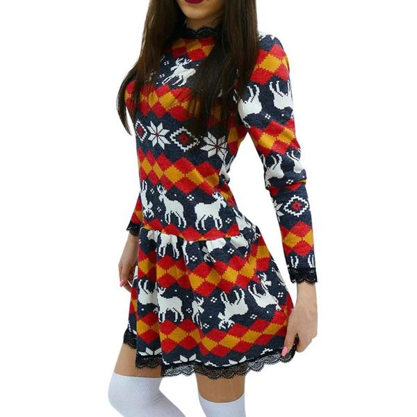 snowflake elk print xmas lace hem winter mini dress women merry christmas party night dresses vestidos 19sep25 casual, Black;gray
snowflake elk print xmas lace hem winter mini dress women merry christmas party night dresses vestidos 19sep25 casual, Black;gray