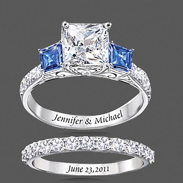 cluster rings ring female geometric square mixed blue zircon fashion two-piece 2021 latest temperament girl wedding anniversary jewelry, Golden;silver
cluster rings ring female geometric square mixed blue zircon fashion two-piece 2021 latest temperament girl wedding anniversary jewelry, Golden;silver