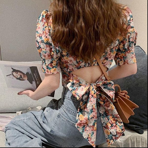 vintage puff slevee floral winter womens shirts square collar short designer spring casual korean one piece clothing ladies, White
vintage puff slevee floral winter womens shirts square collar short designer spring casual korean one piece clothing ladies, White