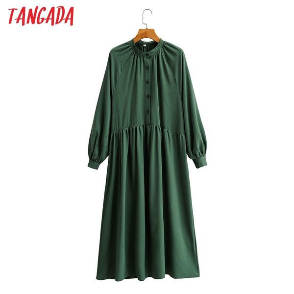 fashion women solid elegant dark green loose long sleeve buttons ladies midi dress sy131 210416, Black;gray
fashion women solid elegant dark green loose long sleeve buttons ladies midi dress sy131 210416, Black;gray