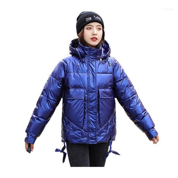 women short winter jacket glossy stand collar hooded bio down oversize cotton padded parkas casaco feminino abrigos mujer1, Black
women short winter jacket glossy stand collar hooded bio down oversize cotton padded parkas casaco feminino abrigos mujer1, Black