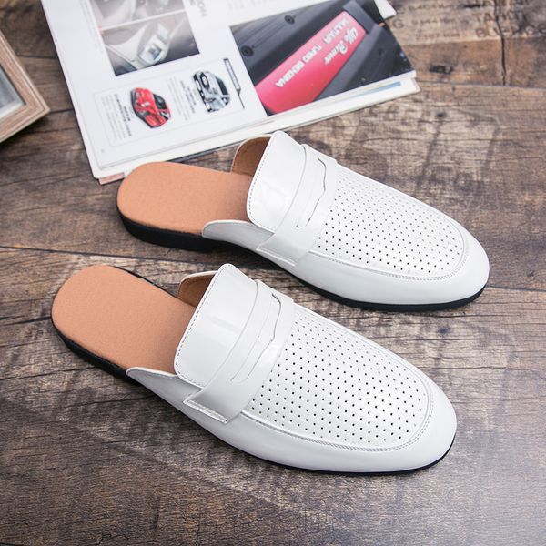2021 summer men slippers casual beach sandals non-slip male loafers classic mens mules moccasin slip on men flats shoes white, Black
2021 summer men slippers casual beach sandals non-slip male loafers classic mens mules moccasin slip on men flats shoes white, Black