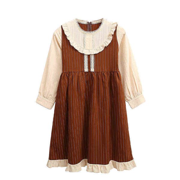 girls princess dress teen kids midi stripe dress lace two colors patchwork 2022 new baby children spring school clothes,#6529 g1218, Red;yellow
girls princess dress teen kids midi stripe dress lace two colors patchwork 2022 new baby children spring school clothes,#6529 g1218, Red;yellow