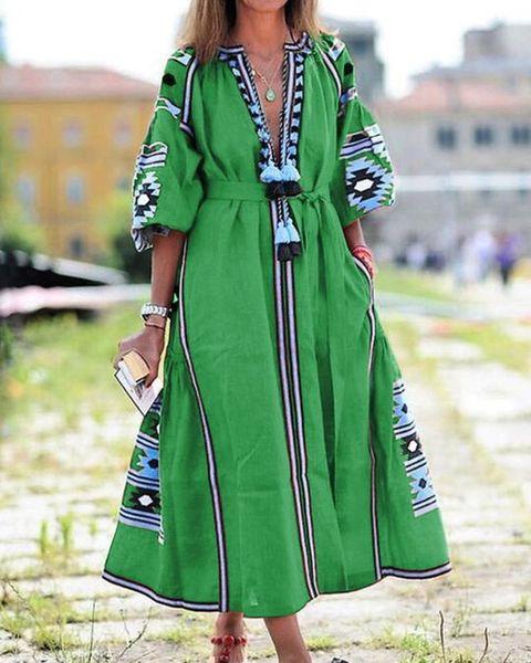 spring french style women casual dress kaftan print large swing a-line maxi vestidos eid mubarak abaya sundress robe plus size, Red
spring french style women casual dress kaftan print large swing a-line maxi vestidos eid mubarak abaya sundress robe plus size, Red