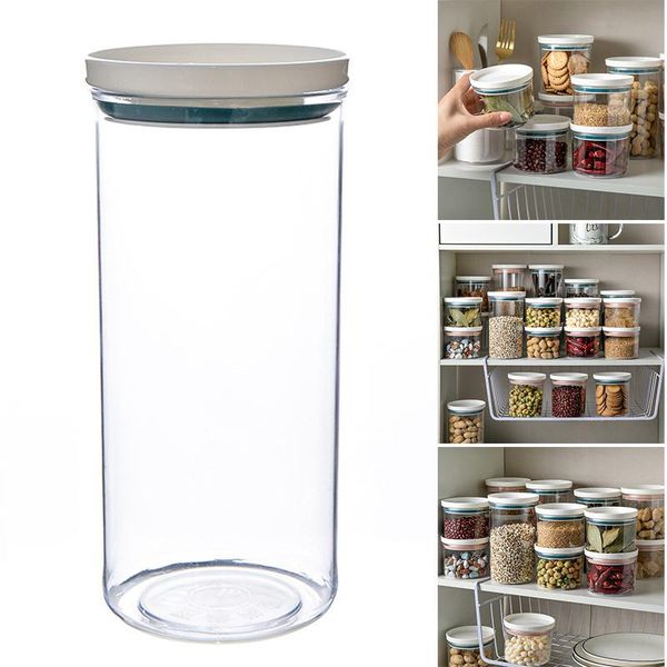 kitchen storage & organization plastic airtight food container sealing canister with lid cereal seasoning jar sealed flour tank supply
kitchen storage & organization plastic airtight food container sealing canister with lid cereal seasoning jar sealed flour tank supply