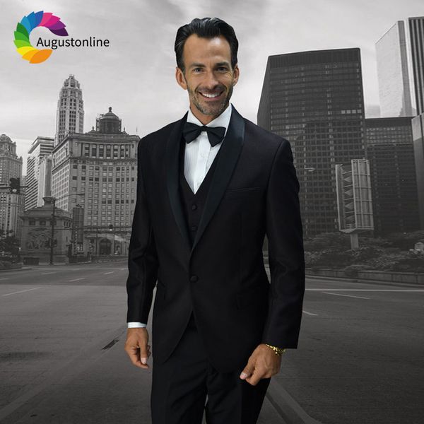 men's suits & blazers black classic wedding satin shawl lapel groom tuxedos slim fit groomsmen suit 3 pieces man costume homme wf4, White;black
men's suits & blazers black classic wedding satin shawl lapel groom tuxedos slim fit groomsmen suit 3 pieces man costume homme wf4, White;black