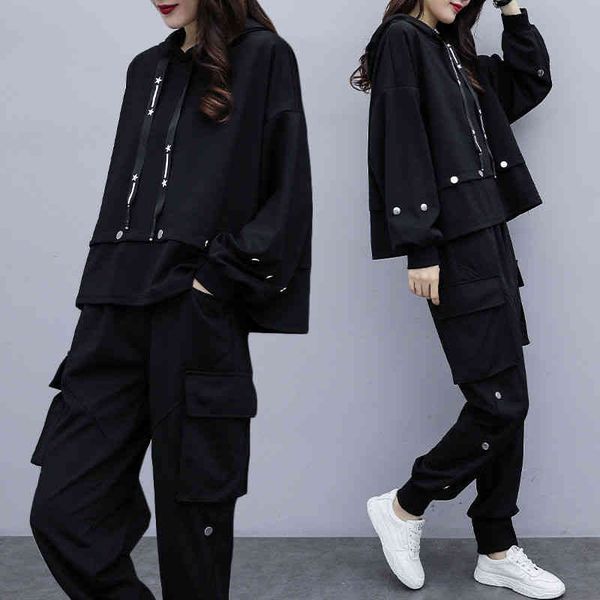 large women's wear fat mm thin two-piece spring and autumn new leisure fashion foreign style age reducing sports sweater suit, Gray
large women's wear fat mm thin two-piece spring and autumn new leisure fashion foreign style age reducing sports sweater suit, Gray