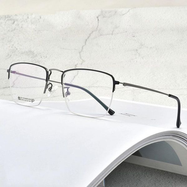 fashion sunglasses frames beta titanium frame glasses half rim eye men style rectangle spectacles myopia eyeglasses arrival, Black
fashion sunglasses frames beta titanium frame glasses half rim eye men style rectangle spectacles myopia eyeglasses arrival, Black