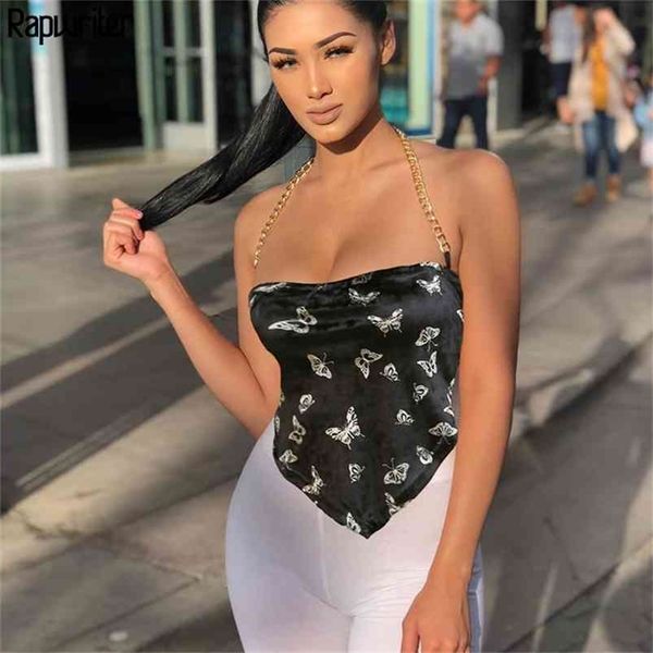 rapwriter chain spaghetti strap butterfly print velvet crop female summer backless streetwear sleeveless camis bustier 210407, White
rapwriter chain spaghetti strap butterfly print velvet crop female summer backless streetwear sleeveless camis bustier 210407, White