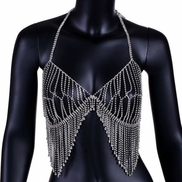 women body chain harness belly waist rhinestone bra chest bikini beach jewelry jck012, Silver
women body chain harness belly waist rhinestone bra chest bikini beach jewelry jck012, Silver