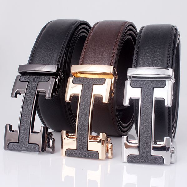 durable fashion the felt men's belt leather automatic buckle versatile casual pure cow business, Black;brown
durable fashion the felt men's belt leather automatic buckle versatile casual pure cow business, Black;brown