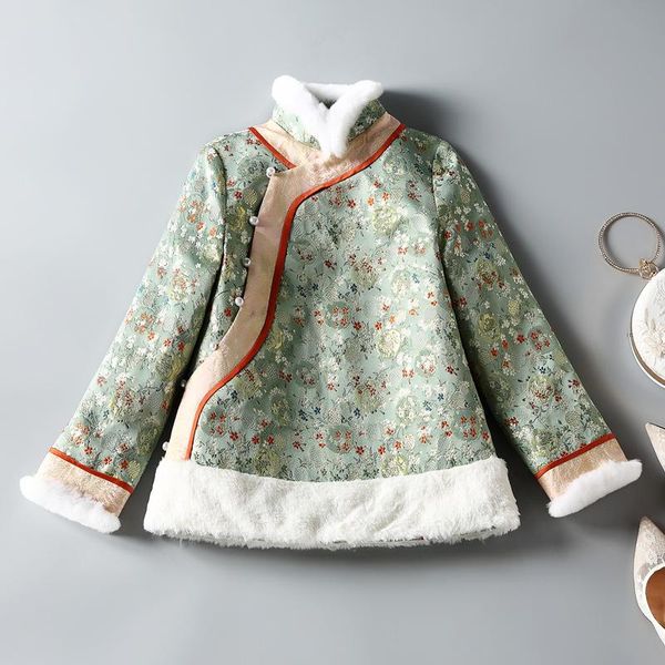 ethnic clothing h.rong.x 2021winter traditional chinese cheongsam coat retro elegant bodycon qipao green warm cotton lady chipao jacket, Red
ethnic clothing h.rong.x 2021winter traditional chinese cheongsam coat retro elegant bodycon qipao green warm cotton lady chipao jacket, Red