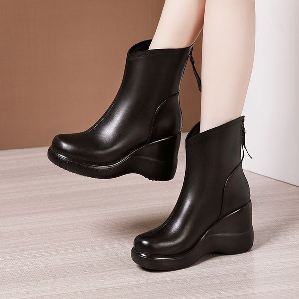 high ankle boots women wees heel black back zip autumn and winter platform shoes for female
high ankle boots women wees heel black back zip autumn and winter platform shoes for female