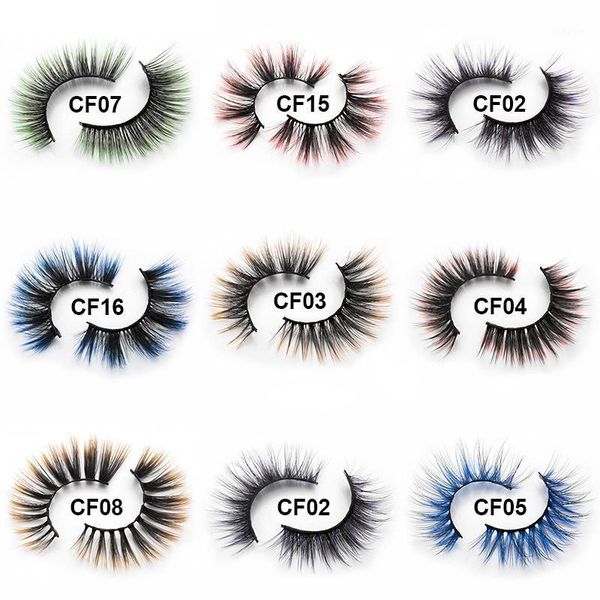 cruelty natural 3d ombre color synthetic fiber fake eyelashes faux mink colored lashes for makeup party1
cruelty natural 3d ombre color synthetic fiber fake eyelashes faux mink colored lashes for makeup party1