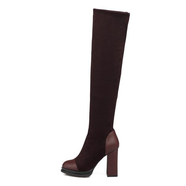 boots qplyxco2021 arrival over the knee women flock slip on high heels platform simple autumn party prom shoes woman, Black
boots qplyxco2021 arrival over the knee women flock slip on high heels platform simple autumn party prom shoes woman, Black