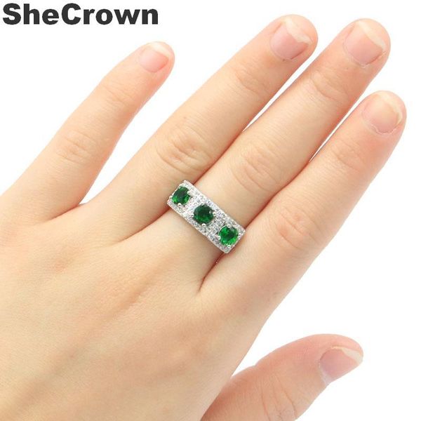 cluster rings 20x8mm romantic created green emerald white cz gift for sister jewelry making silver, Golden;silver
cluster rings 20x8mm romantic created green emerald white cz gift for sister jewelry making silver, Golden;silver