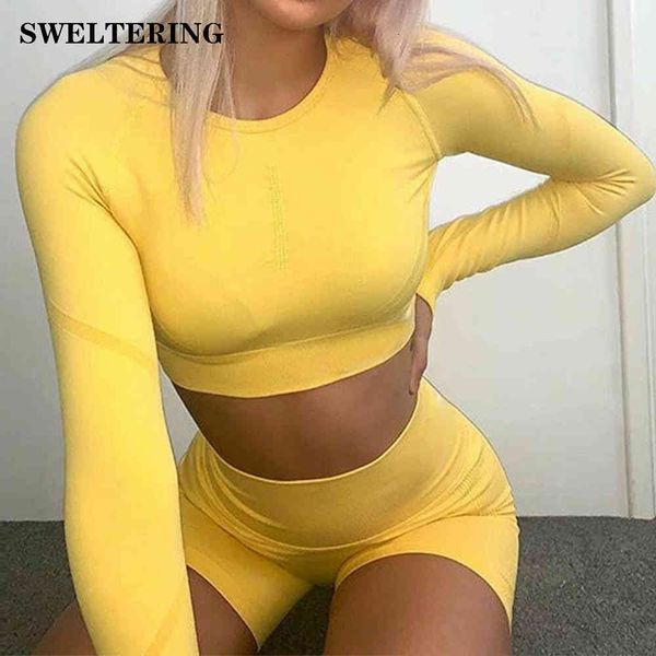 women's pants & capris seamless yoga suit women long sleeve high waist shorts + 2 piece gym compression fitness 4z1l, Black;white
women's pants & capris seamless yoga suit women long sleeve high waist shorts + 2 piece gym compression fitness 4z1l, Black;white
