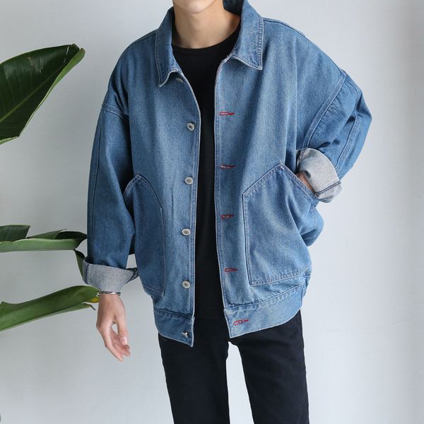 men's jackets fashion denim jacket male autumn winter long-sleeve korean students cowboy handsome loose coat jaqueta masculino 7tl, Black;brown
men's jackets fashion denim jacket male autumn winter long-sleeve korean students cowboy handsome loose coat jaqueta masculino 7tl, Black;brown