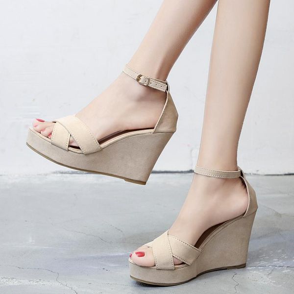 dress shoes drop women wedge high heels sandals summer peep toe ankle strap platform female thick sole casual woman, Black
dress shoes drop women wedge high heels sandals summer peep toe ankle strap platform female thick sole casual woman, Black