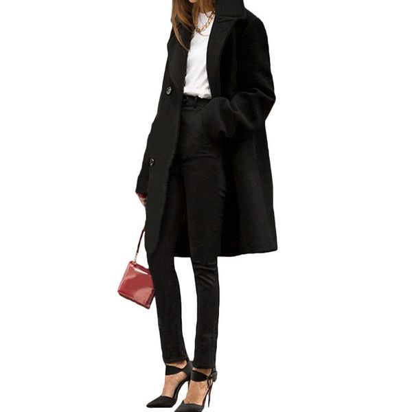 women's wool & blends fashion autumn and winter 2021 woolen coat double-breasted mid-length warm windbreaker y615, Black
women's wool & blends fashion autumn and winter 2021 woolen coat double-breasted mid-length warm windbreaker y615, Black