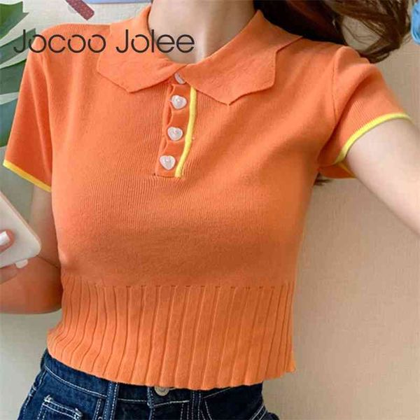 women korean harajuku knitted summer sleeve short vintage chic polo shirt sweet slim clothing 210416, White
women korean harajuku knitted summer sleeve short vintage chic polo shirt sweet slim clothing 210416, White