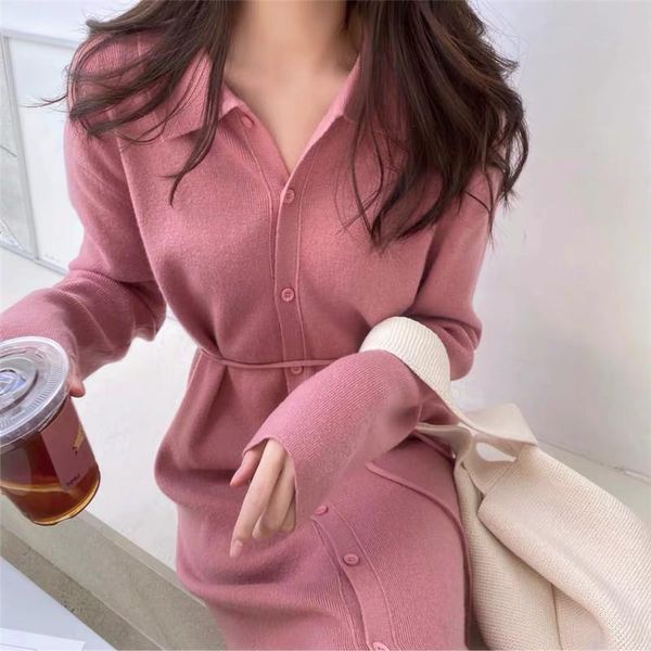 sweater dress women single breasted turn down collar long sleeve cardigan cap slim vintage korean party oversized w048, Black;gray
sweater dress women single breasted turn down collar long sleeve cardigan cap slim vintage korean party oversized w048, Black;gray