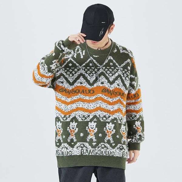 men's sweaters christmas pullover korean sweater autumn and winter mens knitted casual men cute floral print high quality, White;black
men's sweaters christmas pullover korean sweater autumn and winter mens knitted casual men cute floral print high quality, White;black