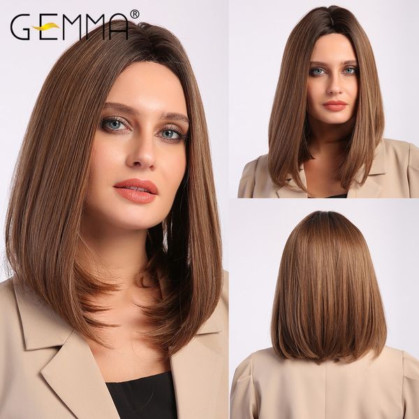straight synthetic bob wig natural ombre black brown middle part medium cosplay hair wigs for women heat resistant fibre
straight synthetic bob wig natural ombre black brown middle part medium cosplay hair wigs for women heat resistant fibre