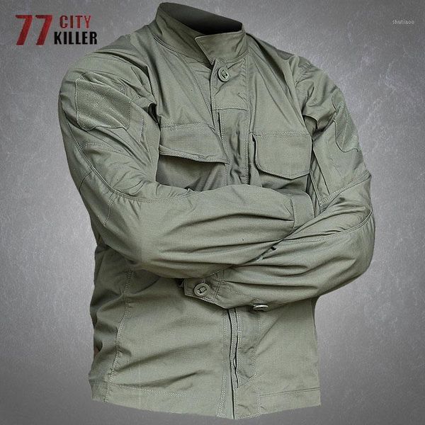men's jackets camouflage long sleeve shirt jacket men waterproof breathable wearable tactical coats male outdoor hiking military mens, Black;brown
men's jackets camouflage long sleeve shirt jacket men waterproof breathable wearable tactical coats male outdoor hiking military mens, Black;brown