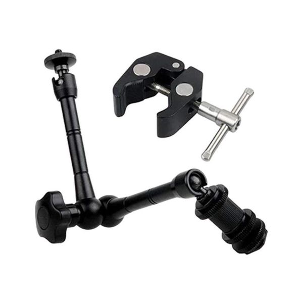super clamp 11 inches adjustable articulated arm for mounting flash monitor led dslr camera lcd light video x5i9 lighting & studio accessori
super clamp 11 inches adjustable articulated arm for mounting flash monitor led dslr camera lcd light video x5i9 lighting & studio accessori