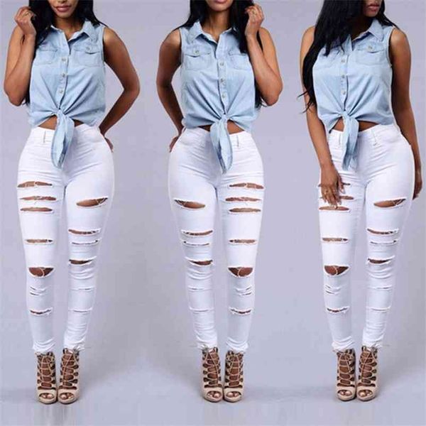 1high waist jeans for women black ripped female skinny denim pant casual vintage trousers 210514, Blue
1high waist jeans for women black ripped female skinny denim pant casual vintage trousers 210514, Blue