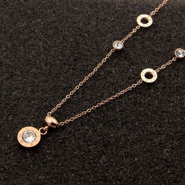 pendant necklaces fashion women necklace stainless steel black with roman numeral luxury wedding jewelry collars n110, Silver
pendant necklaces fashion women necklace stainless steel black with roman numeral luxury wedding jewelry collars n110, Silver