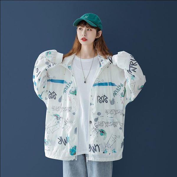 women's jackets nice vintage streetwear hooded jacket harajuku bf summer sunscreen printed coat hoodie zipper thin, Black;brown
women's jackets nice vintage streetwear hooded jacket harajuku bf summer sunscreen printed coat hoodie zipper thin, Black;brown