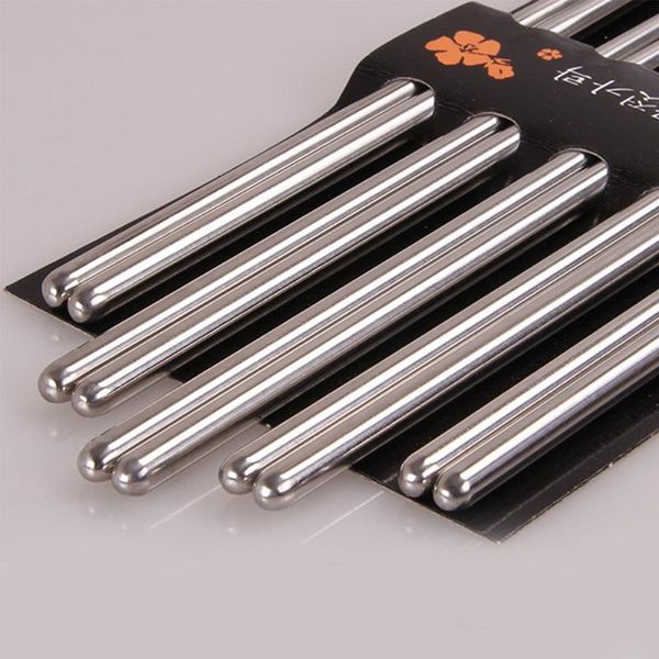 chopsticks 5 pairs/set stainless steel square chinese metal round chop sticks set reusable sushi non-slip tableware
chopsticks 5 pairs/set stainless steel square chinese metal round chop sticks set reusable sushi non-slip tableware