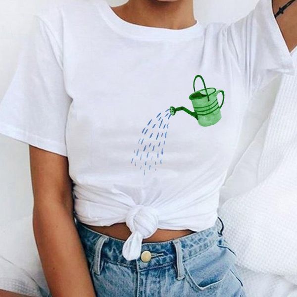 women's t-shirt weird fashion high street shirt watering can cute print 2021 spring summer graphic harajuku tee femme, White
women's t-shirt weird fashion high street shirt watering can cute print 2021 spring summer graphic harajuku tee femme, White