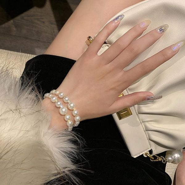 bangle am-7 pearl bracelet temperament net celebrity fashion design sense literary fan jewelry women, Black
bangle am-7 pearl bracelet temperament net celebrity fashion design sense literary fan jewelry women, Black