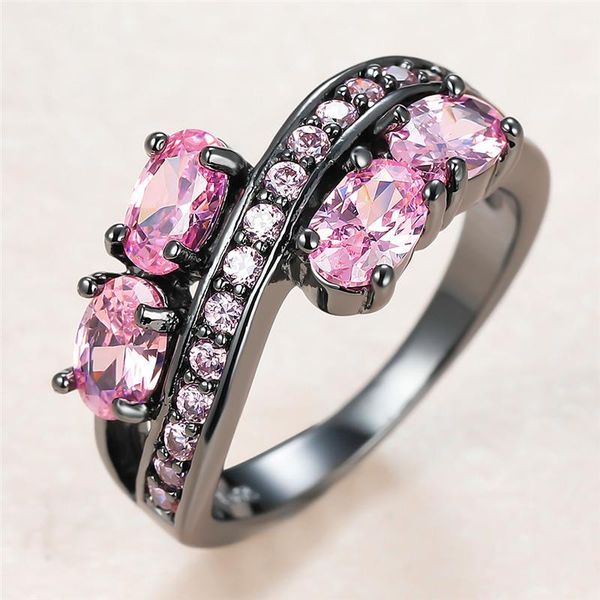 vintage female pink crystal stone ring charm 14kt black gold wedding rings for women luxury oval round zircon engagement, Slivery;golden
vintage female pink crystal stone ring charm 14kt black gold wedding rings for women luxury oval round zircon engagement, Slivery;golden