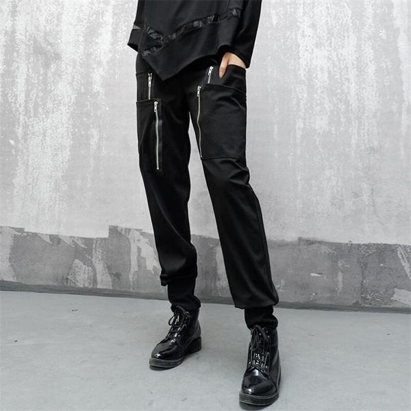 women's pants & capris autumn winter fashion zippered large pockets women hipsters harem trousers elastic waist loose pant, Black;white
women's pants & capris autumn winter fashion zippered large pockets women hipsters harem trousers elastic waist loose pant, Black;white