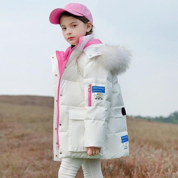 down coat natural raccoon fur girls winter thick 90% white duck parka children hooded jacket warm outerwear tz64, Blue;gray
down coat natural raccoon fur girls winter thick 90% white duck parka children hooded jacket warm outerwear tz64, Blue;gray