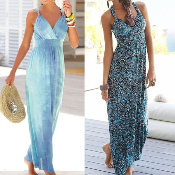 casual dresses ladies elegant dress slim bohemian resort style long retro printed v-neck sleeveless sling vestidos mujer verano, Black;gray
casual dresses ladies elegant dress slim bohemian resort style long retro printed v-neck sleeveless sling vestidos mujer verano, Black;gray