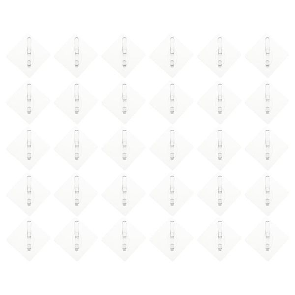 hooks & rails 1 set 30 pcs household drilling storage traceless wall mounted (transparent)
hooks & rails 1 set 30 pcs household drilling storage traceless wall mounted (transparent)
