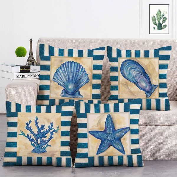 marine life pattern cushion cover starfish seahorse printed polyester pillow case decoration home throw t104 cushion/decorative
marine life pattern cushion cover starfish seahorse printed polyester pillow case decoration home throw t104 cushion/decorative