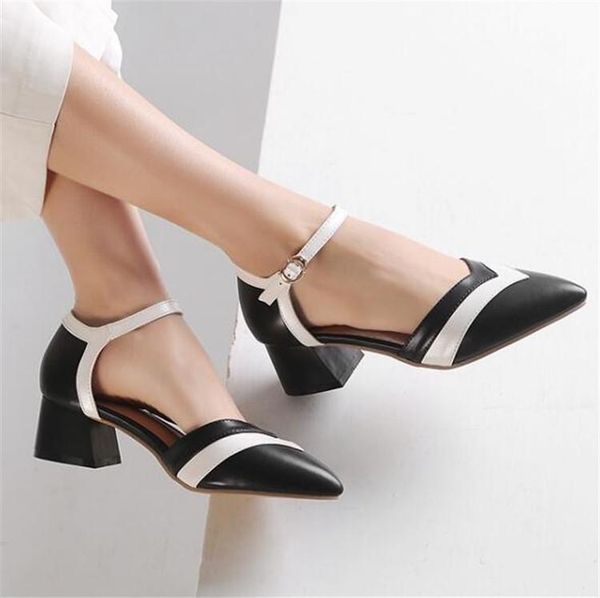dress shoes pxelena square med heels comfort sandals lady pointed toe contrast color ankle strap women date office big size, Black
dress shoes pxelena square med heels comfort sandals lady pointed toe contrast color ankle strap women date office big size, Black
