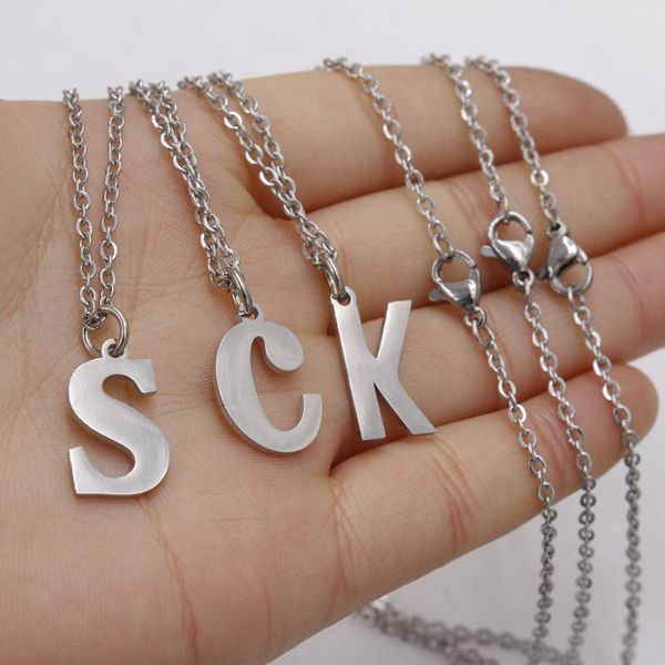 stainless steel lower case letter choker necklace for women men silver color pendant collar jewelry gift necklaces
stainless steel lower case letter choker necklace for women men silver color pendant collar jewelry gift necklaces