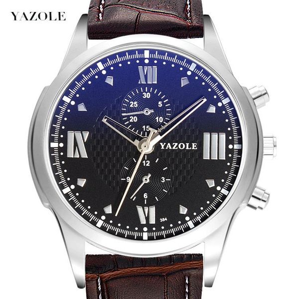 wristwatches yazole fashion business watch wholesale luxury leather men's custom personalized analog small dial waterproof clock, Slivery;brown
wristwatches yazole fashion business watch wholesale luxury leather men's custom personalized analog small dial waterproof clock, Slivery;brown