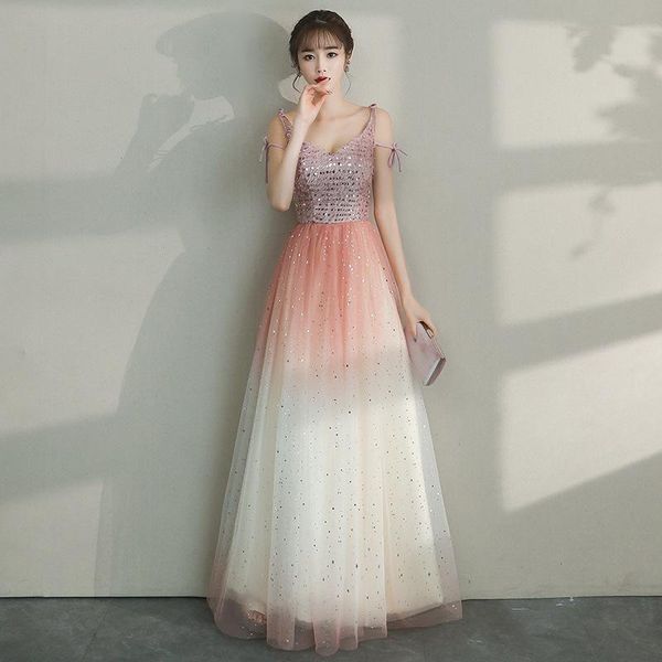 lady exquisite sequins trim dreamy mesh dresses elegant spaghetti strap banquet gown v-neck backless evening party dress ethnic clothin, Red
lady exquisite sequins trim dreamy mesh dresses elegant spaghetti strap banquet gown v-neck backless evening party dress ethnic clothin, Red