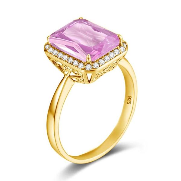 cluster rings solid 925 sterling silver for women created pink crystal gemstone ring wedding engagement band fine jewelry arrival, Golden;silver
cluster rings solid 925 sterling silver for women created pink crystal gemstone ring wedding engagement band fine jewelry arrival, Golden;silver