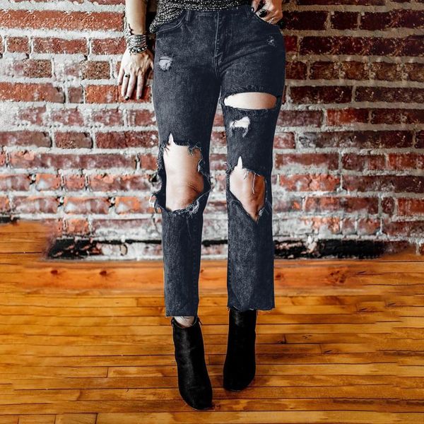 women's jeans fashion for women distressed ripped loose holed demin trousers 2021 all-match straight slim pants, Blue
women's jeans fashion for women distressed ripped loose holed demin trousers 2021 all-match straight slim pants, Blue