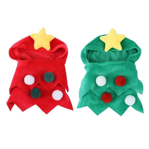 cat costumes creative christmas tree shape clothes cloak with hat star and pompoms soft thick velvet apparel
cat costumes creative christmas tree shape clothes cloak with hat star and pompoms soft thick velvet apparel