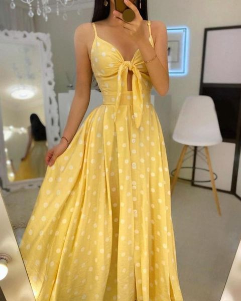 casual dresses product sling-shaped polka-dot mid-length skirt high-waist split dress, Black;gray
casual dresses product sling-shaped polka-dot mid-length skirt high-waist split dress, Black;gray
